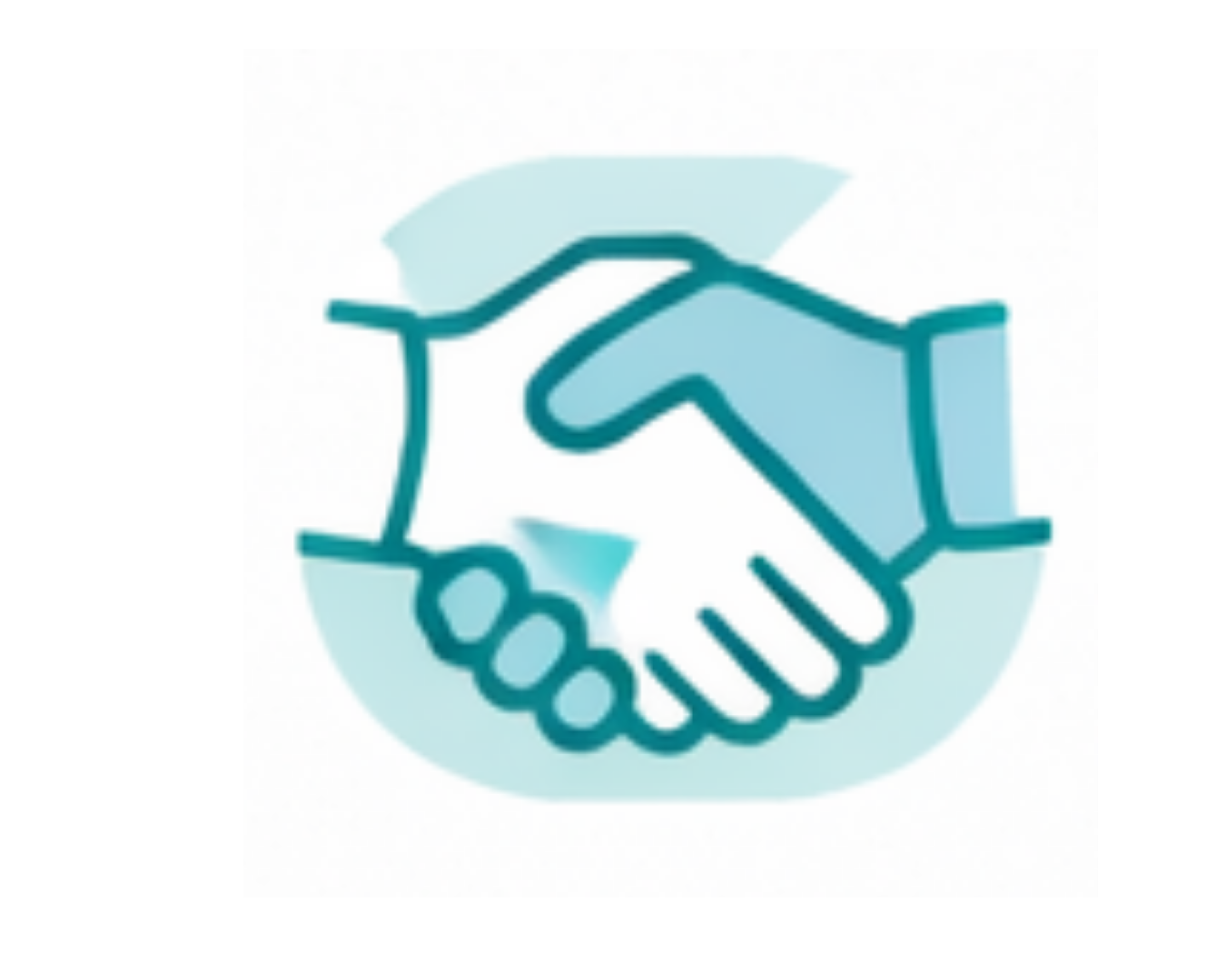 Icon of two hands shaking representing flexible fractional support and partnership for medical device consulting engagements.
