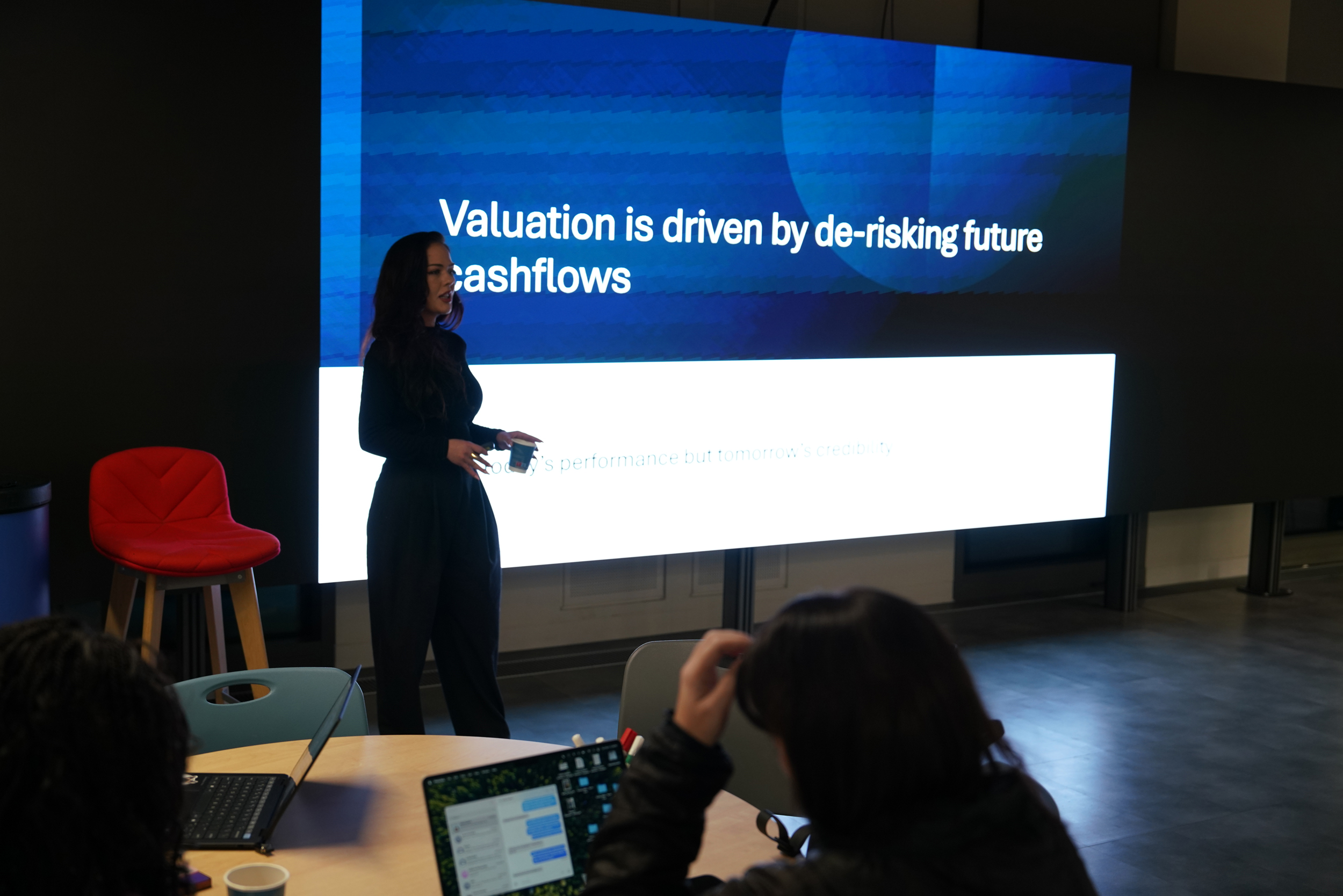 Courtney Brennan lecturing at Trinity Innovation & Enterprise