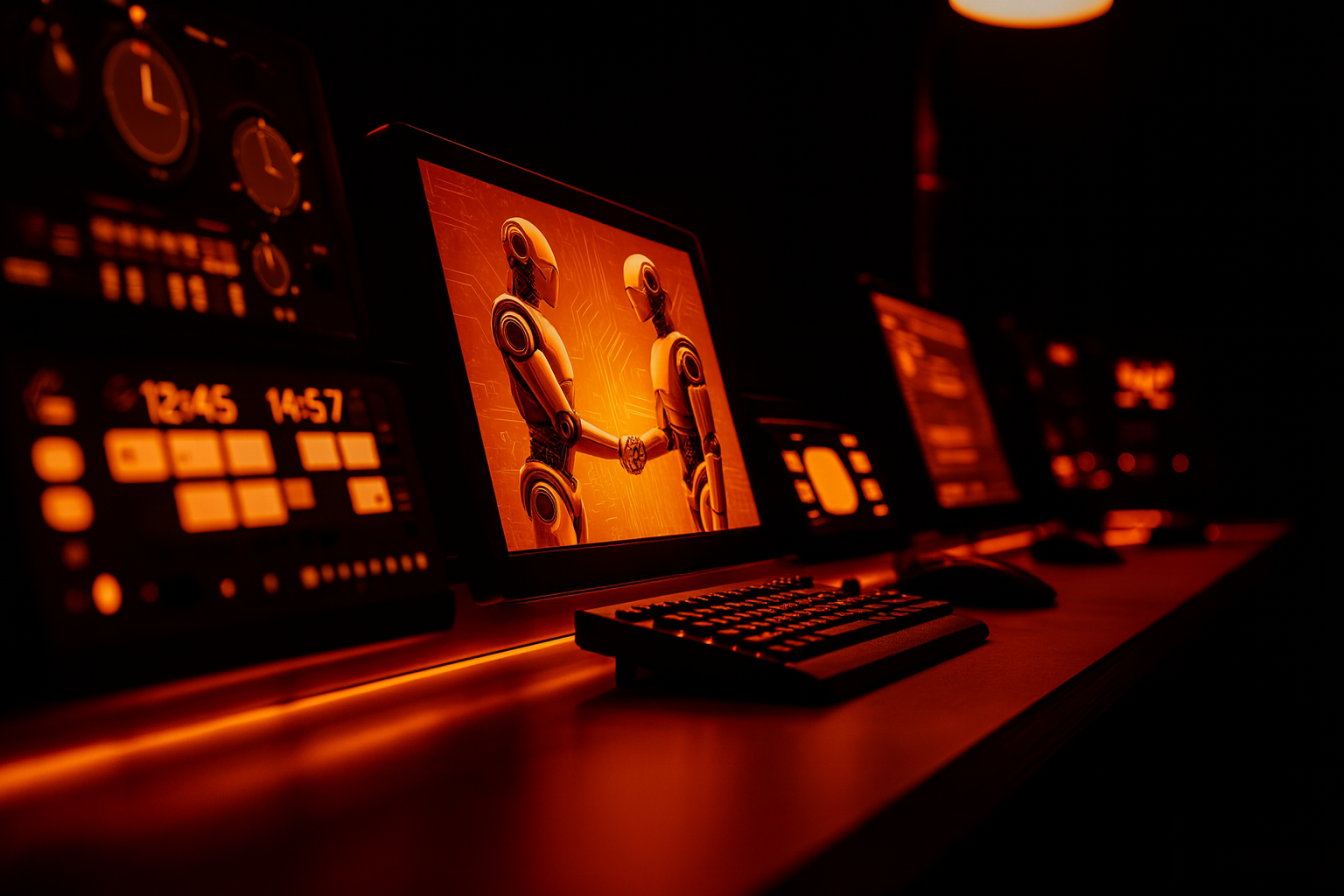 [background image] image of dispatch center (for a courier & delivery service)