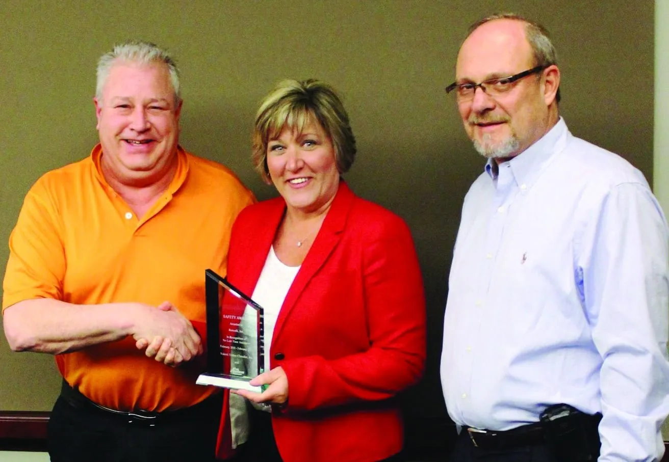 Roncelli Receives Recognition for Outstanding Safety Record