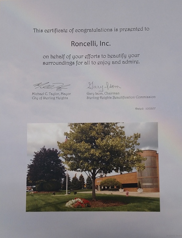 2017 Beautification Award