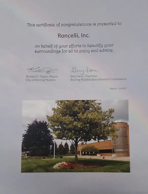 2017 Beautification Award