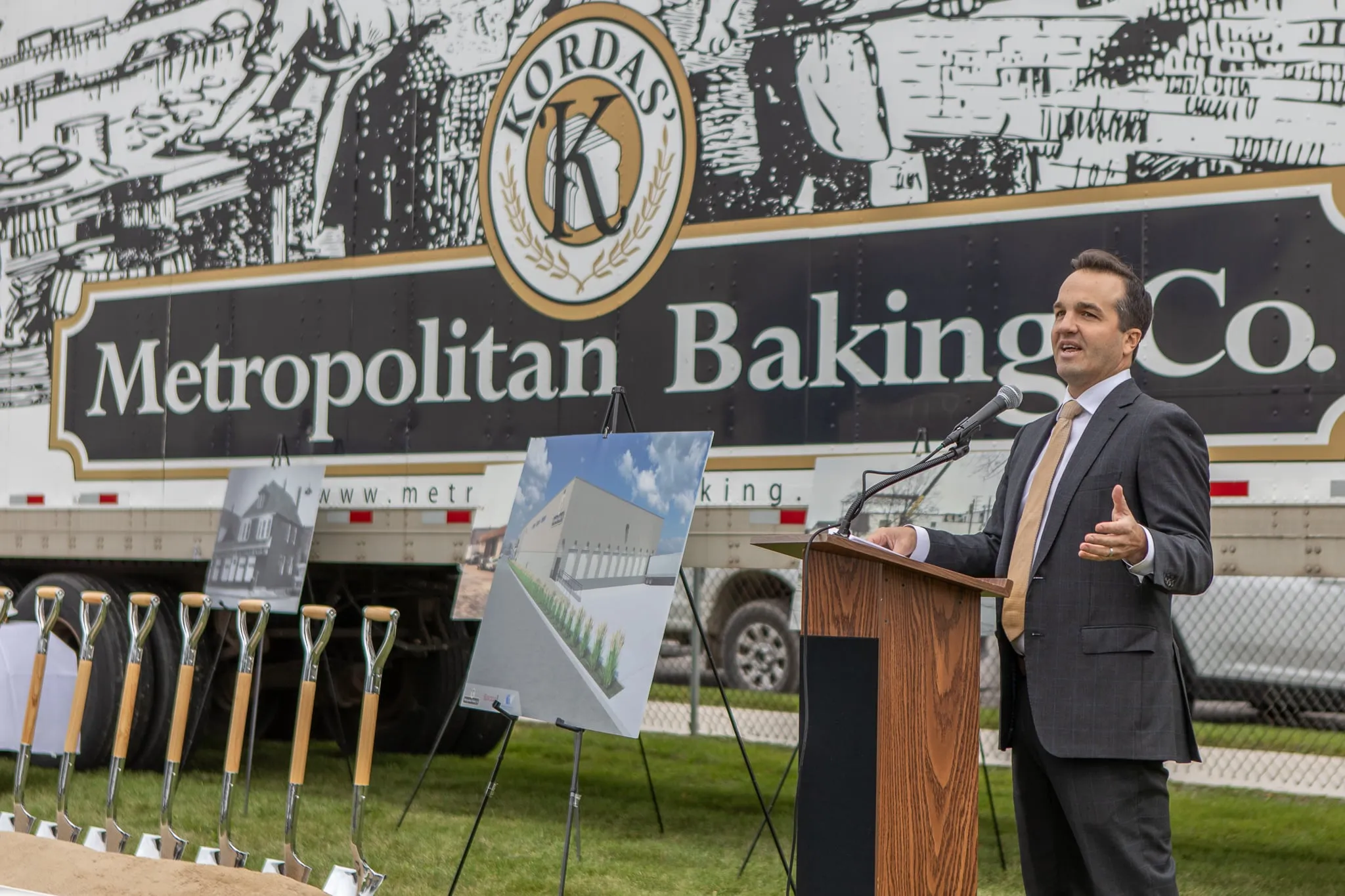 Ground Breaking Ceremony for Metropolitan Baking Co in Hamtramck