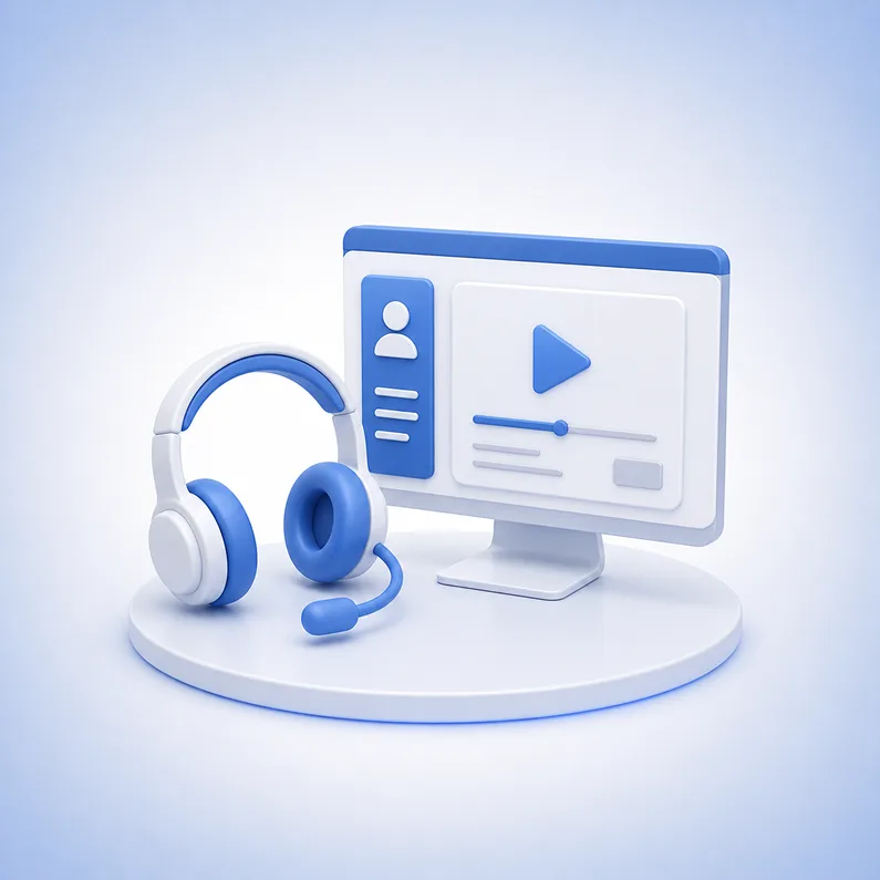 Illustration of a flexed muscular arm surrounded by icons representing global connections and user profiles on a blue gradient background.