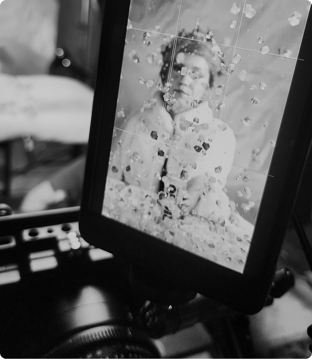 Camera monitor close=up