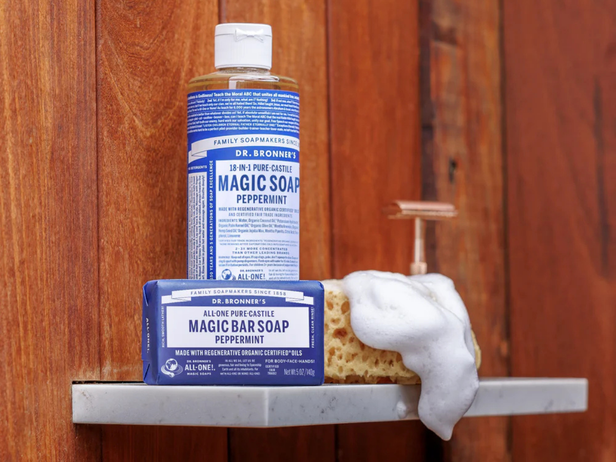 dr bronners soap label