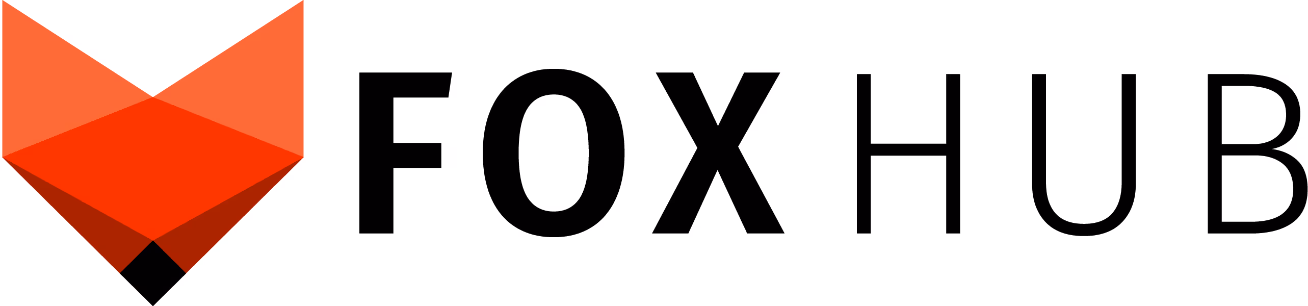 FoxHub company logo with stylized red fox head beside black text reading 'FOX HUB'.