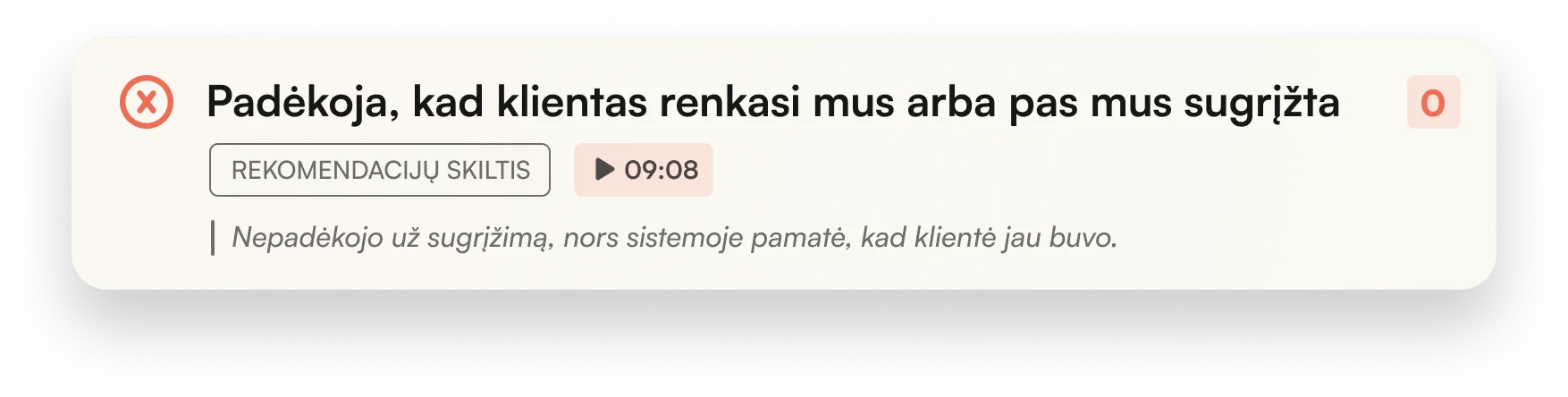 Vertinimo kriterijaus iliustracija