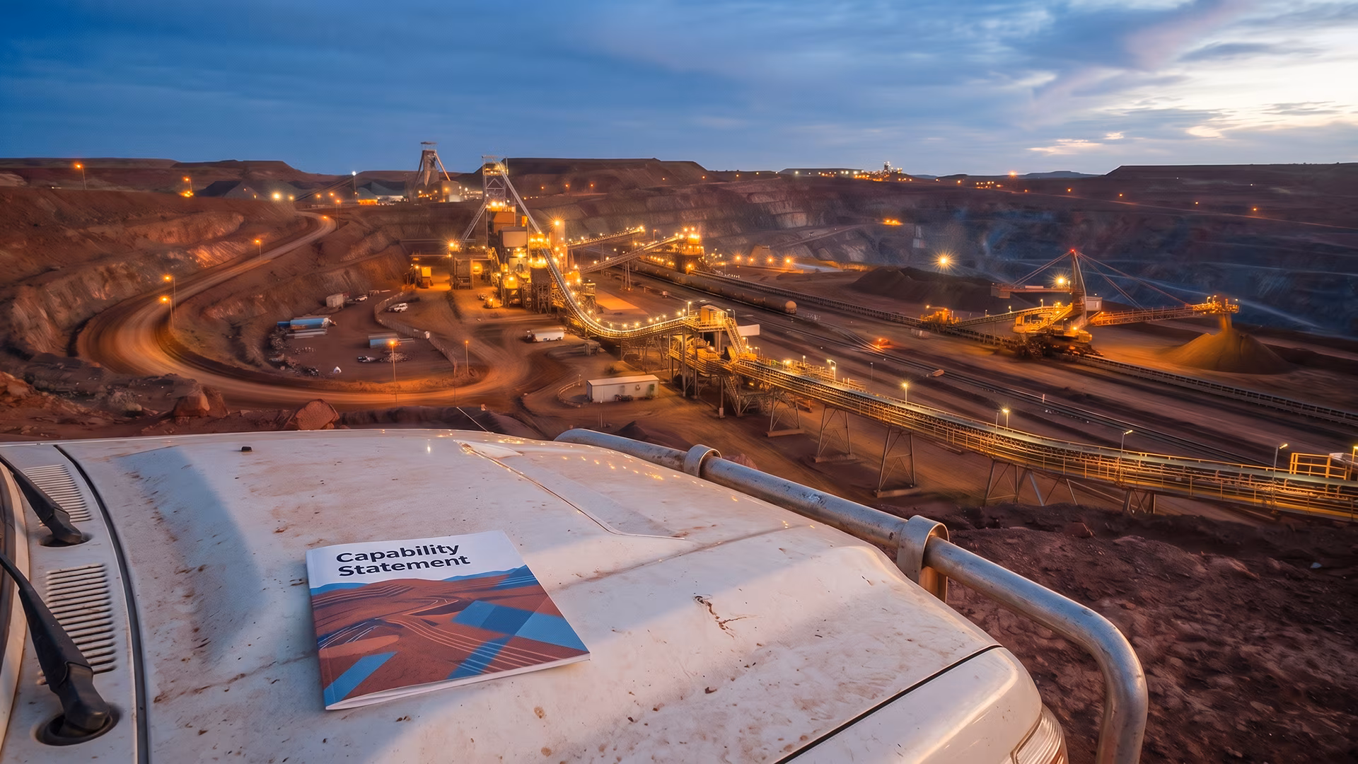 Mining capability statement showing Tier 1 supplier positioning for METS contractors