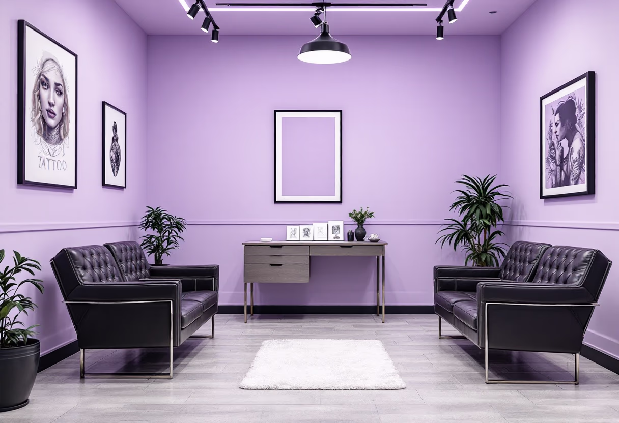 image of consultation room setup (for a tattoo studio)