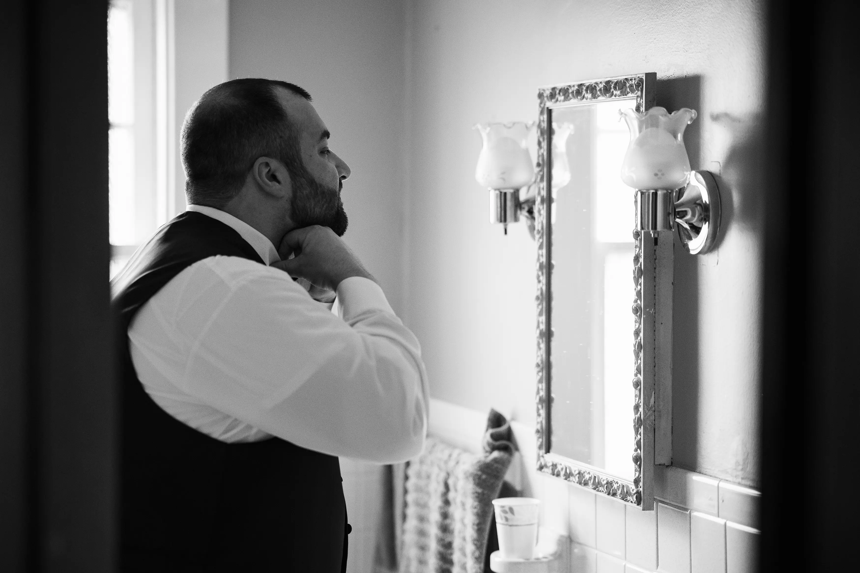 Buffalo creative portrait photography mirror artistic composition Western NY