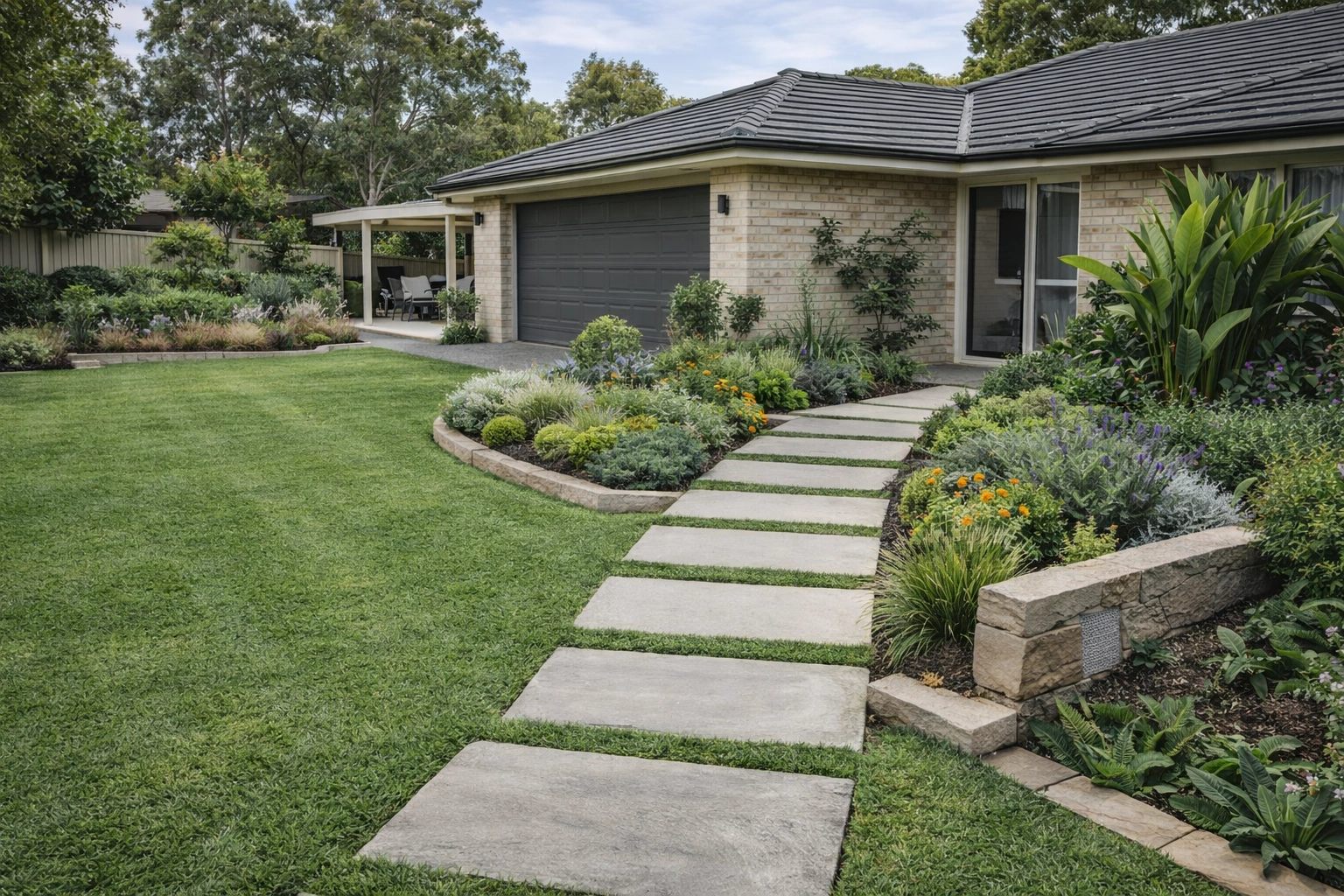 Landscaping service improving outdoor areas for residential properties in Bendigo