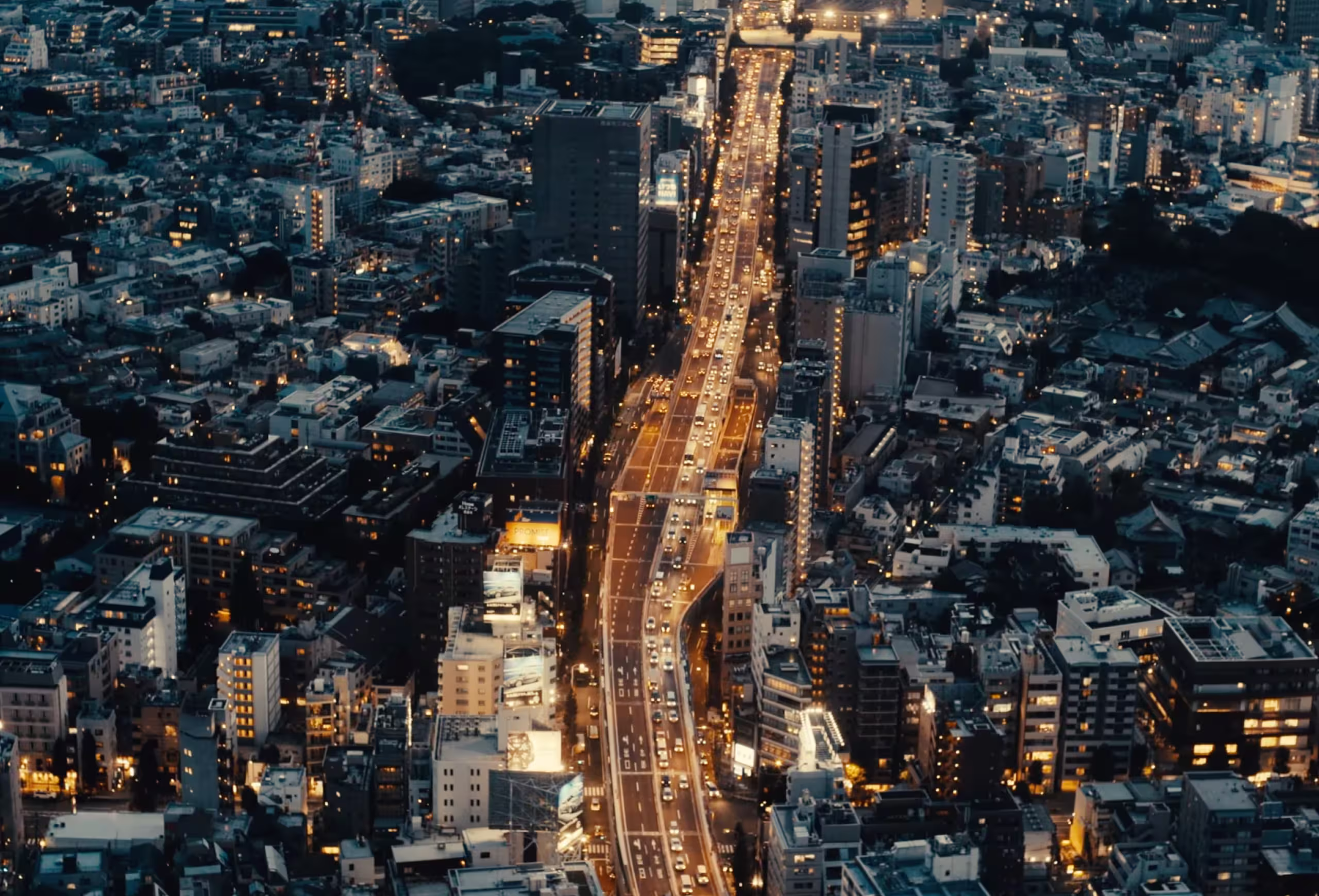 Triangle behind a mountain range made with structural grid like texture