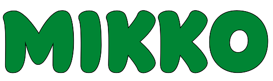 MIKKO wordmark logo in green rounded letters.