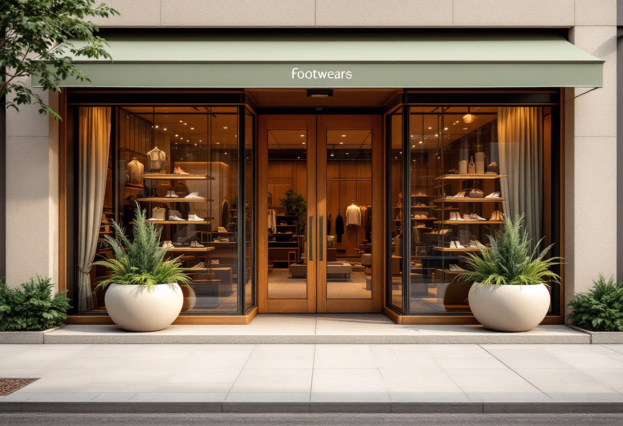 image of storefront (for a footwear store)