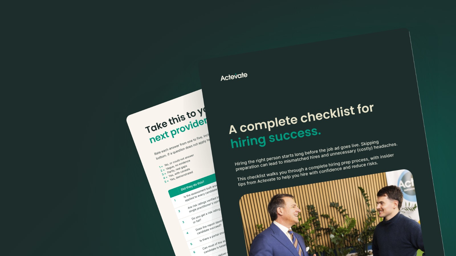 Actevate's complete hiring guide for frontline employers