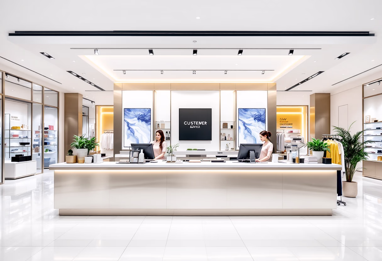 image of customer service area in a department store