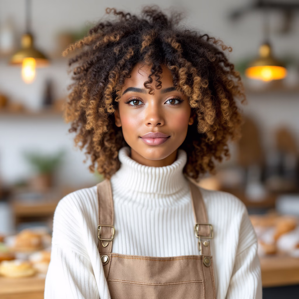 [headshot] image of customer (for a bakery)
