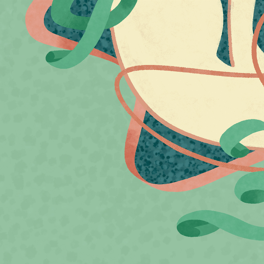 Illustrated treasure map with augmented reality