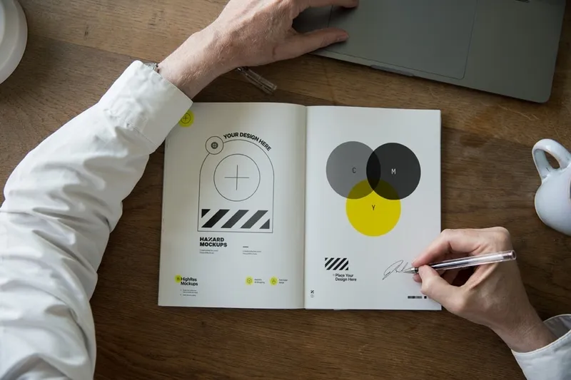 Free Sketchbook Mockup