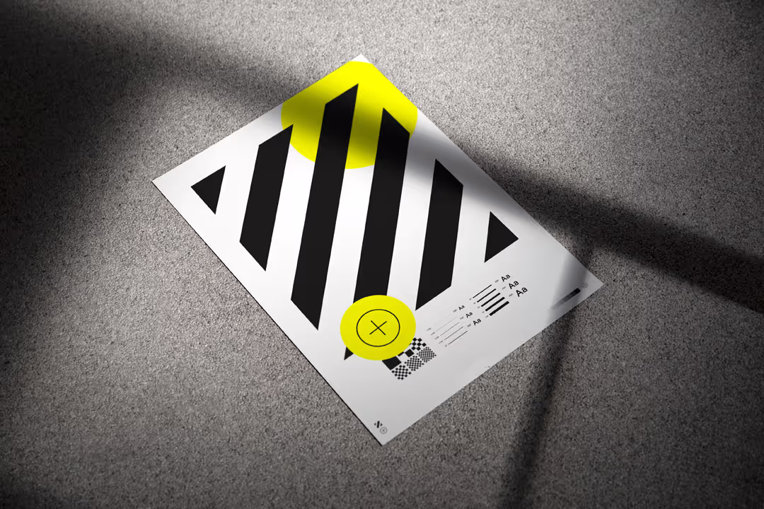 Moody A4 paper mockup with real shadows