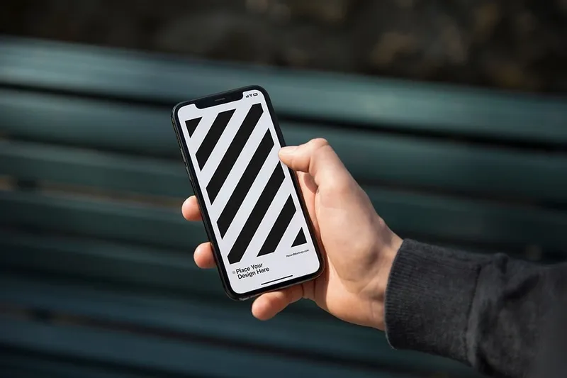 Moody Iphone mockup to showcase your digital design