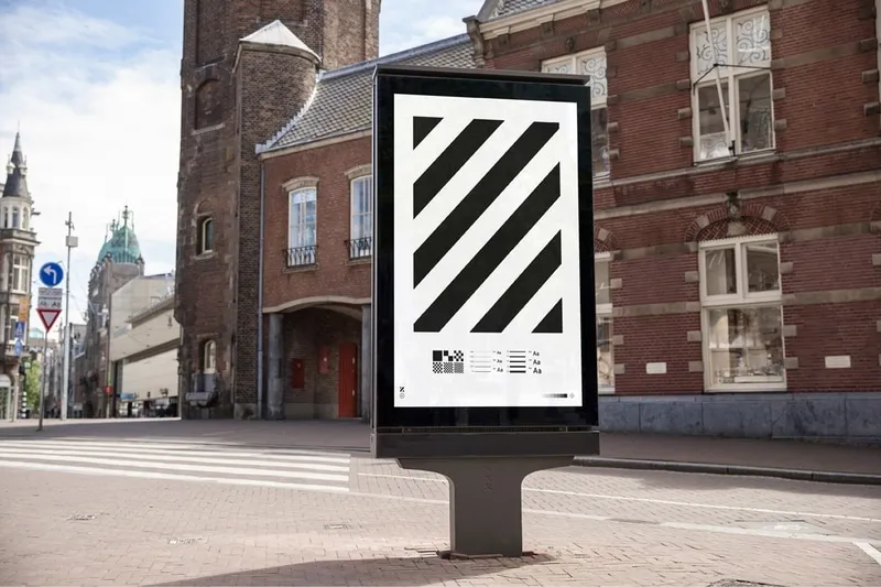 City screen poster mockup