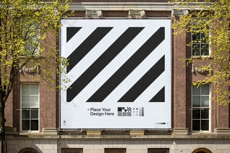 Big city frame banner mockup