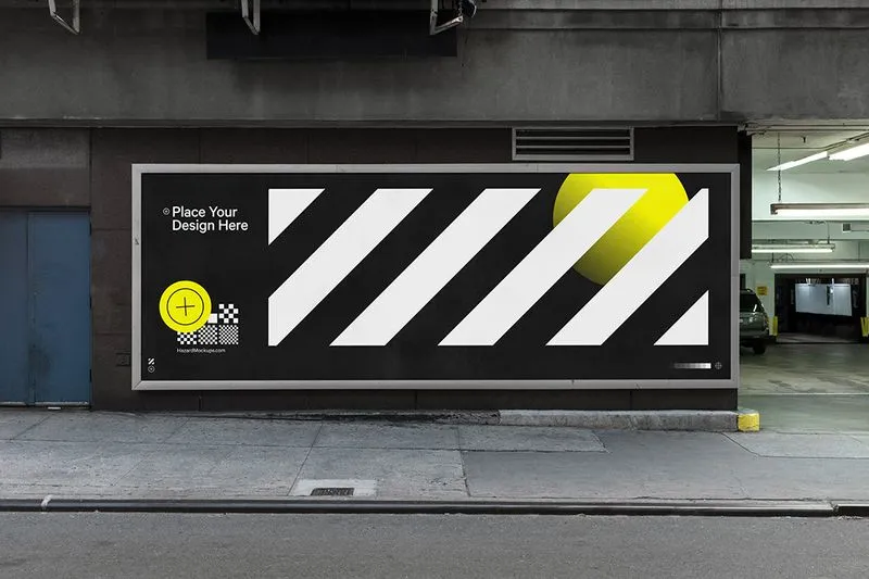 New York City billboard mockup. Can be used as one billboard as well as multiple posters.