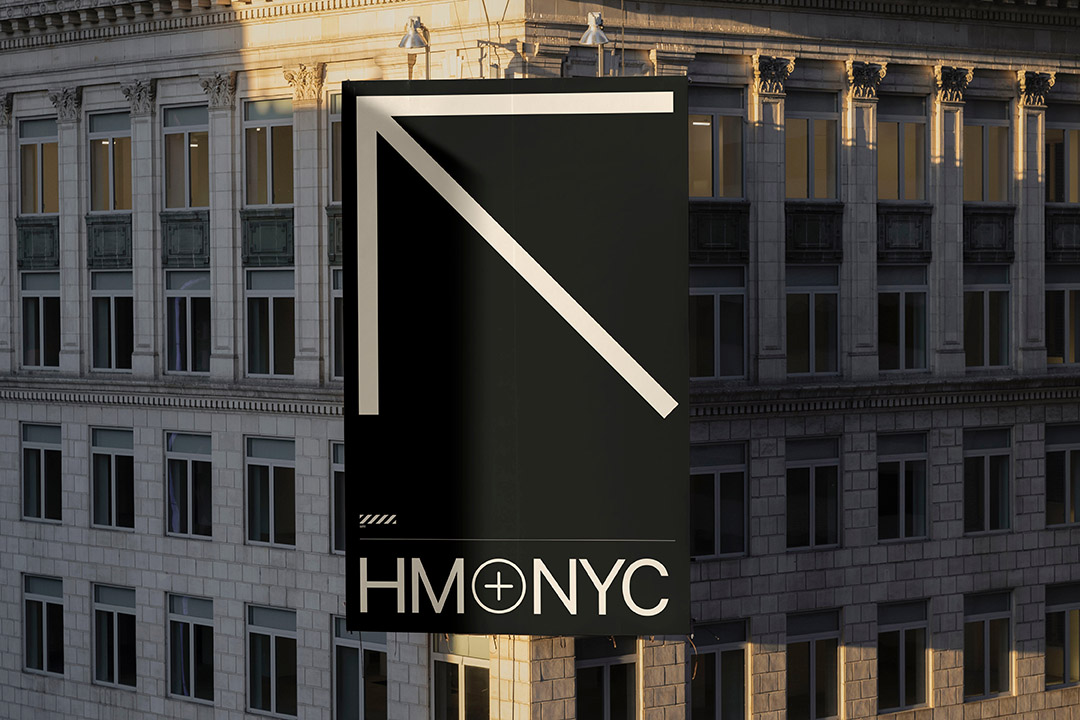 Vertical billboard mockup in beautiful sunlight