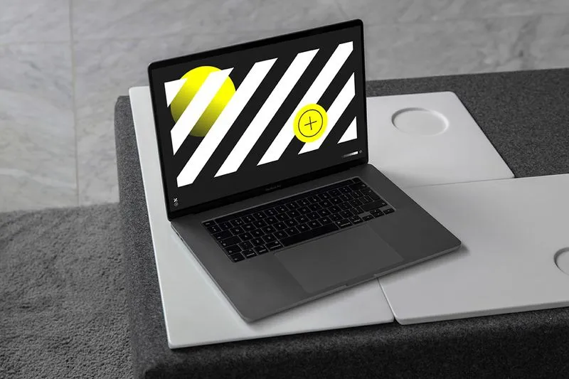 Minimal Macbook Pro mockup to showcase your web design. This mockup includes a "night mode" version to suit all of your different design projects.