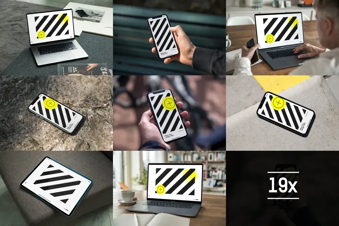 Save time and save money with with this presentation-ready devices mockup bundle! Show of your digital designs with MacBook mockups, iPhone mockups and iPad mockups. Perfect for app design, website designs and other digital designs.