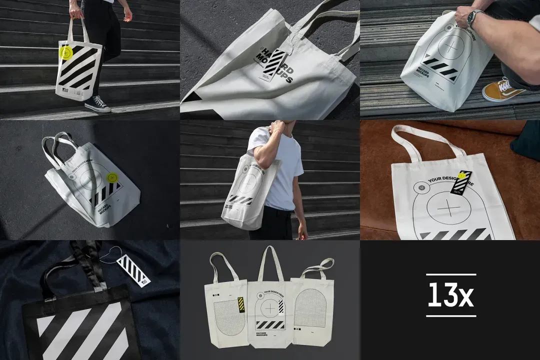 Save time and save money with with this presentation-ready tote bag mockup bundle! Showcase your designs on multiple tote bag mockups in various settings. A complete tote bag mockup bundle to showcase your poster designs on social media, your portfolio or client presentations.