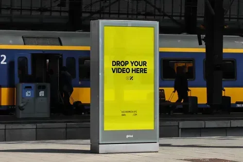 Video Mockups are the most engaging way to showcase your creations. This 4K Poster Video Mockup is easily editable in Adobe After Effects