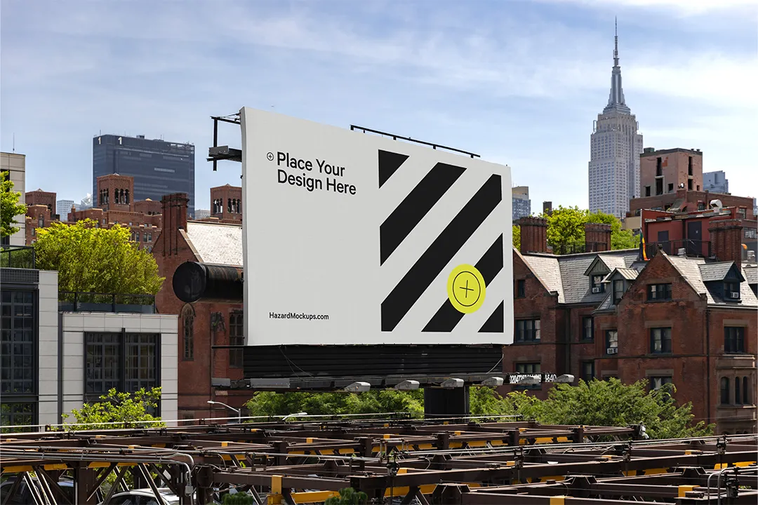 New York City Large Billboard Mockup