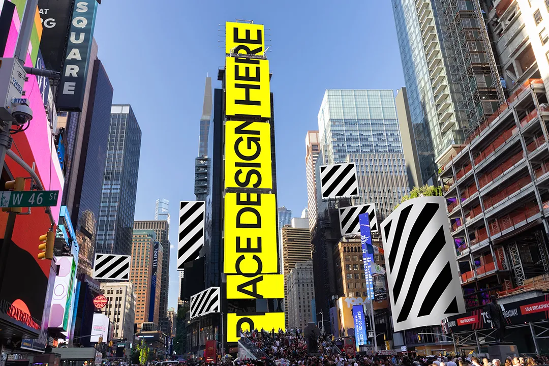 Your design on Time Square! That is a must have! Blow away your clients with this unique NYC mockup