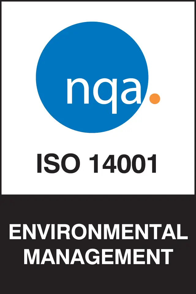 Blue circular bmtrada logo with text System Certification ISO 27001 Certification on the ring.