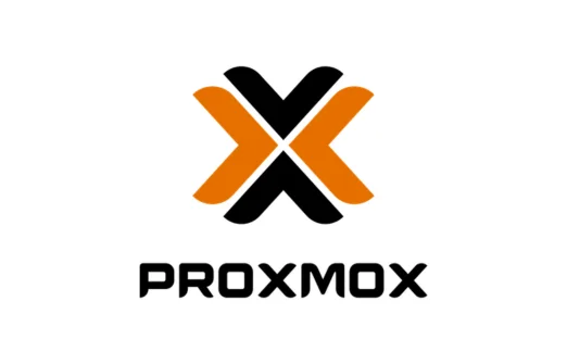 Proxmox company logo with stylized black and orange X design above the text.