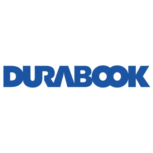 Durabook brand logo in bold blue capital letters.