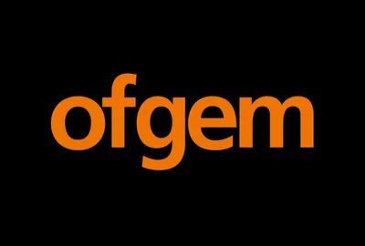Orange text reading 'ofgem' on a black background.