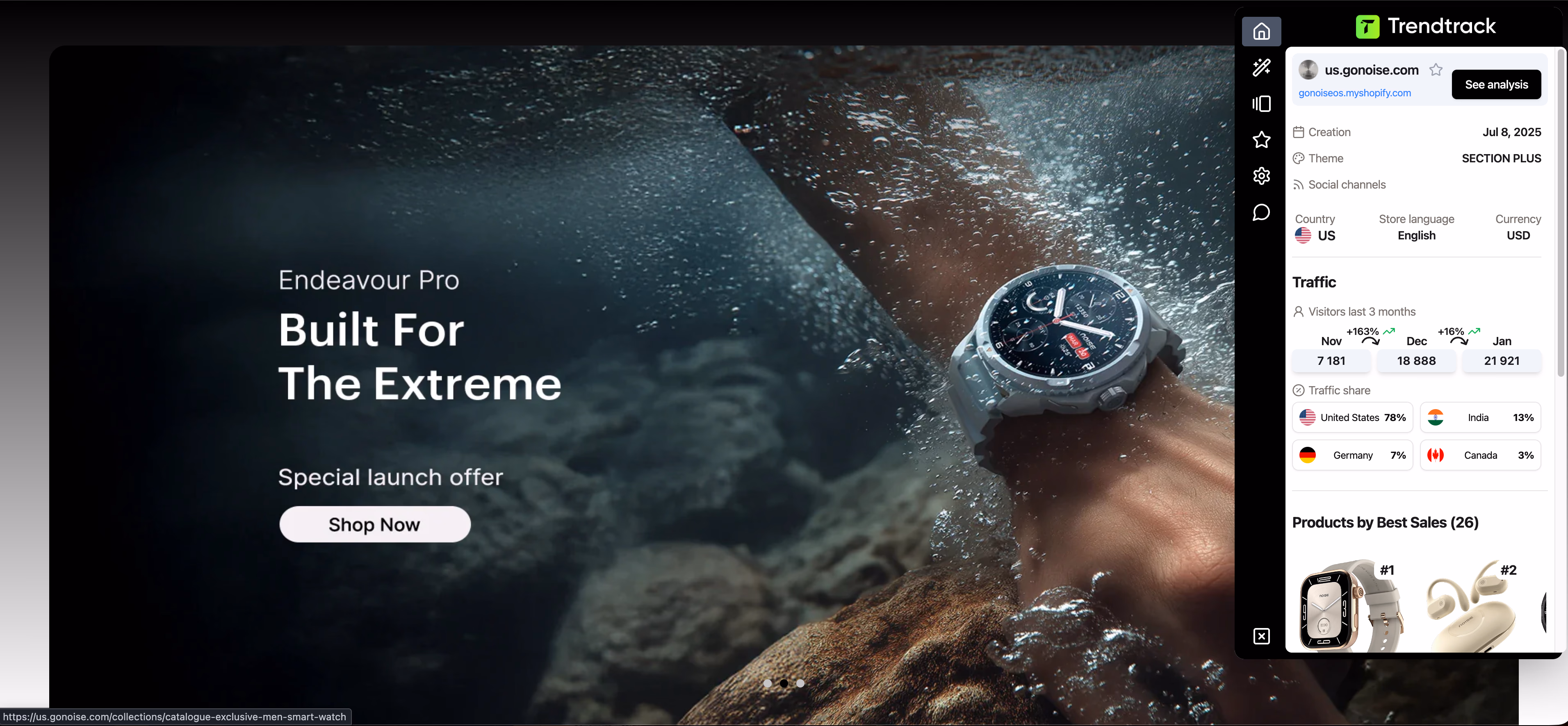 waterproof smart watch