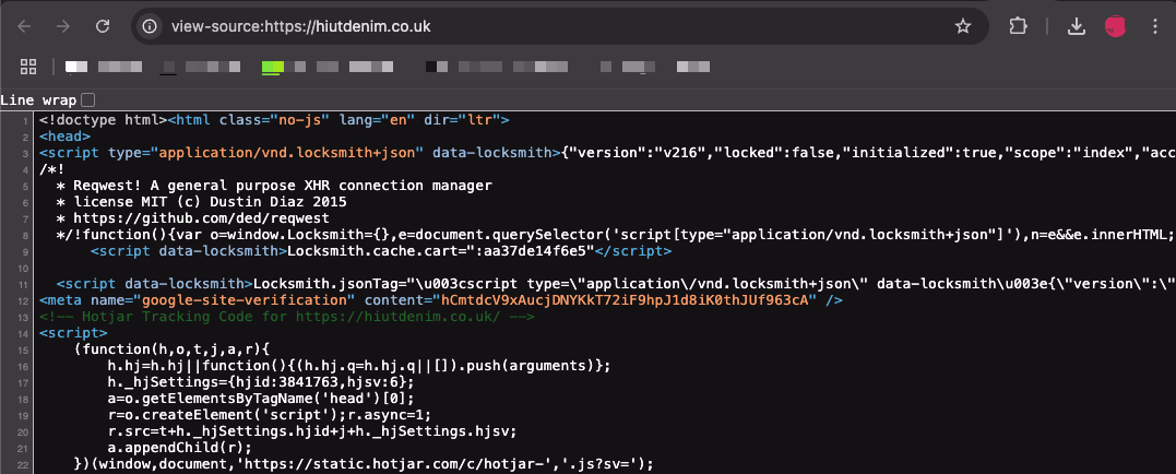 Browser View Source Code
