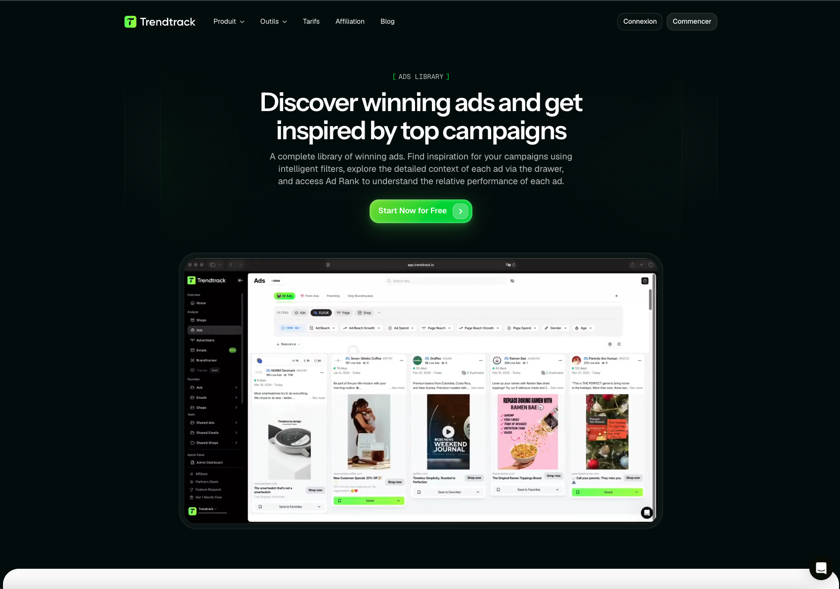 Trentrack adspy