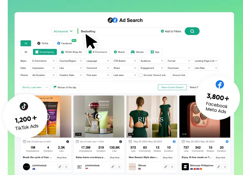 pipiads tiktok products