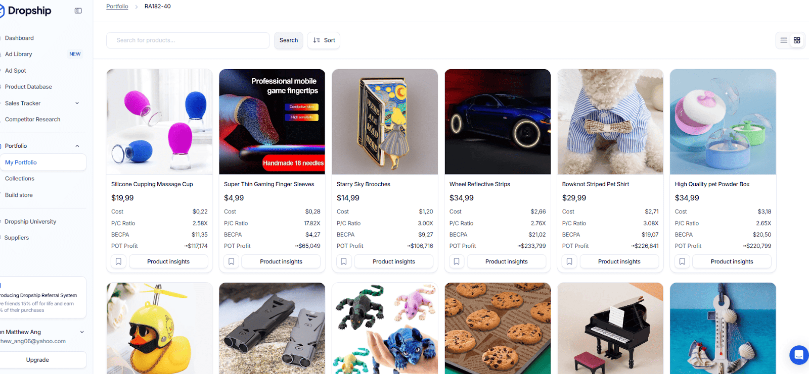 dropship.io features