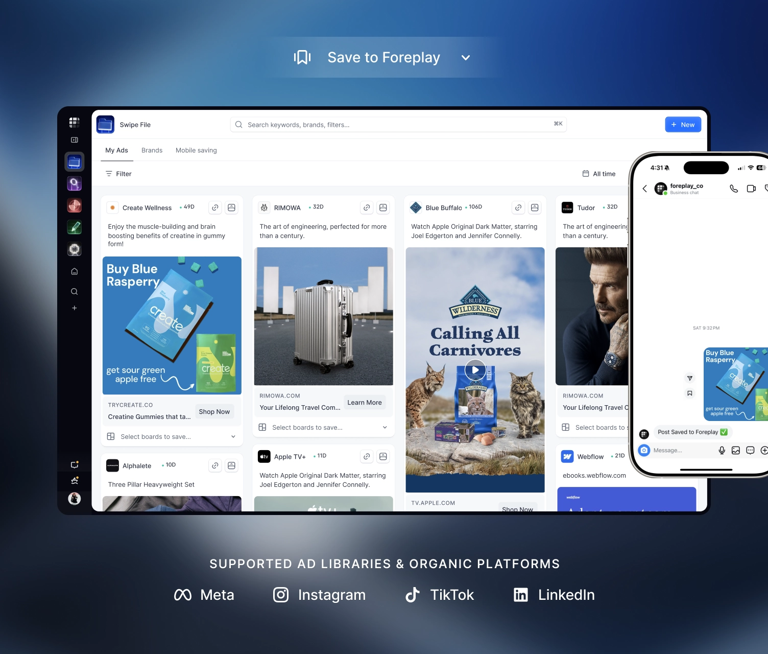 ad library features