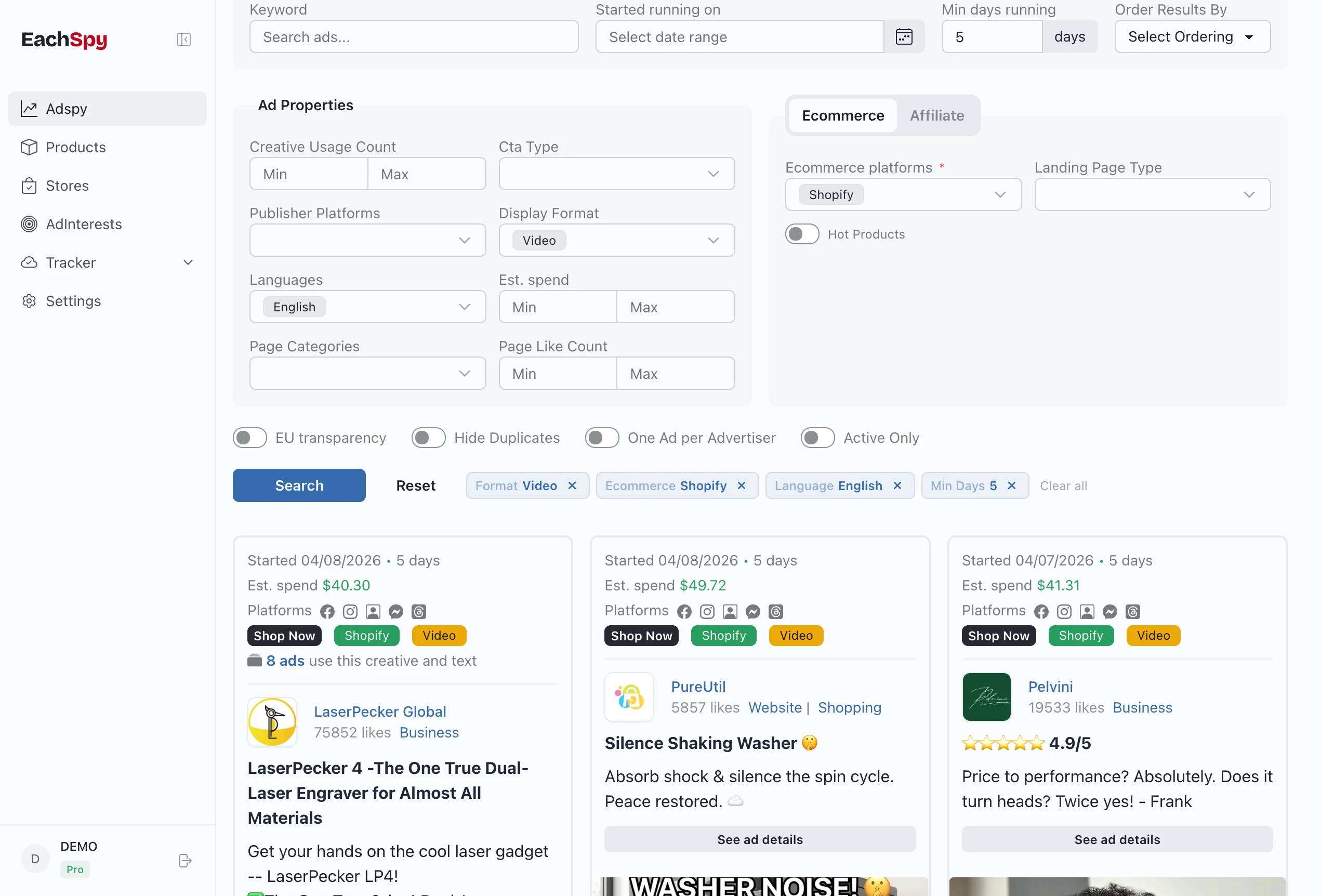 feature's eachspy
