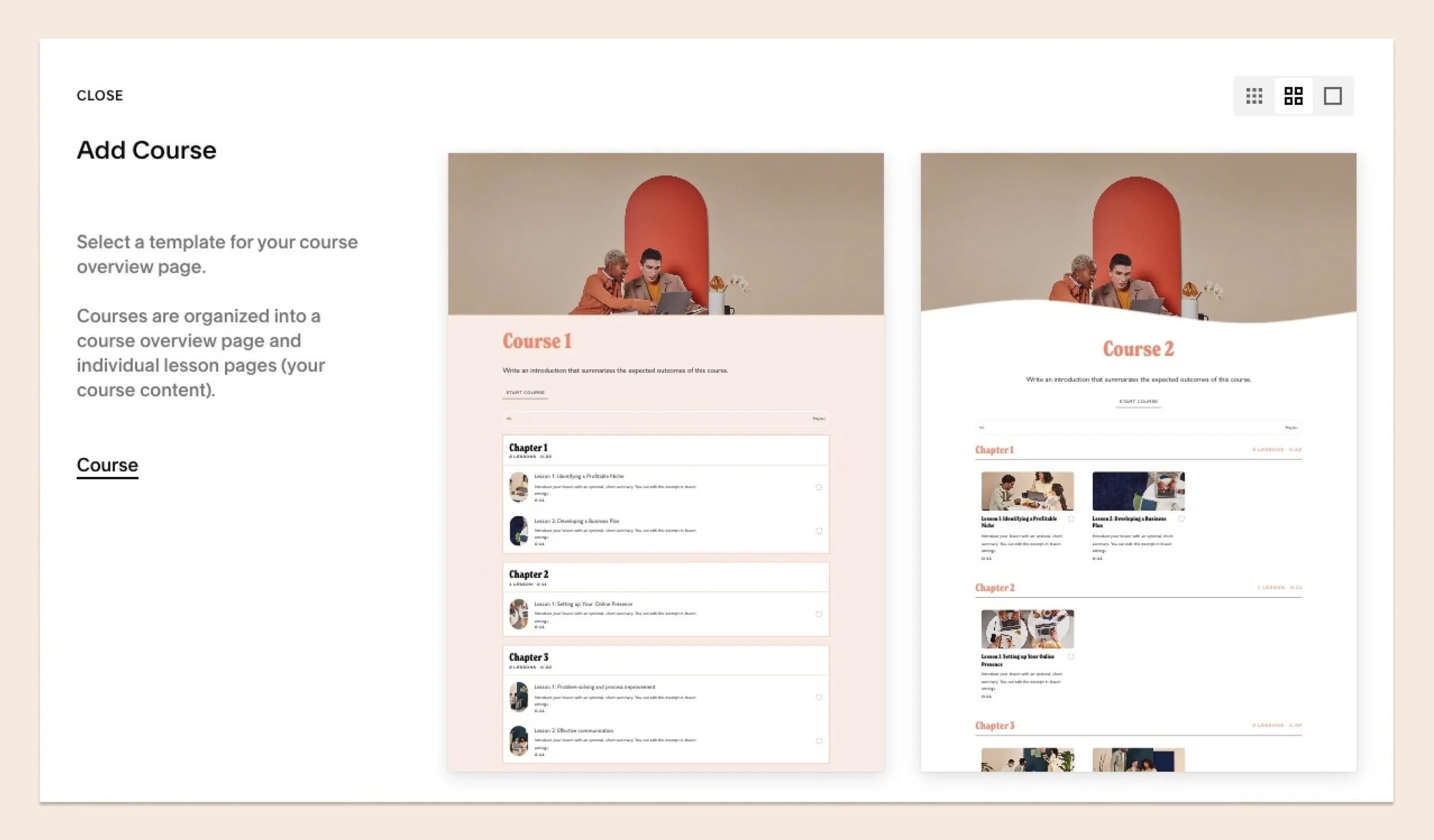 funciones de squarespace