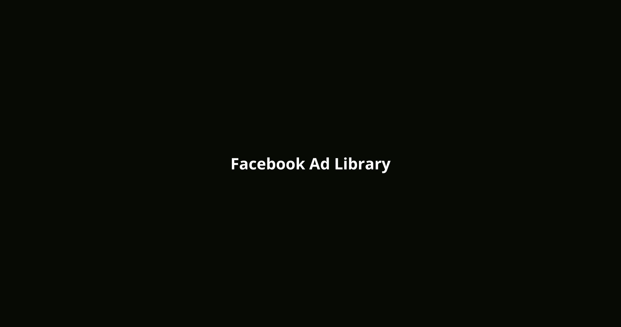 Facebook Ad Library