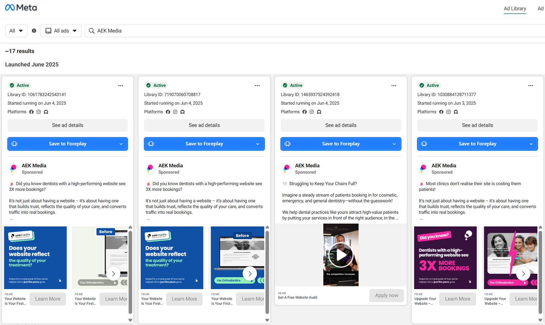 meta ads library